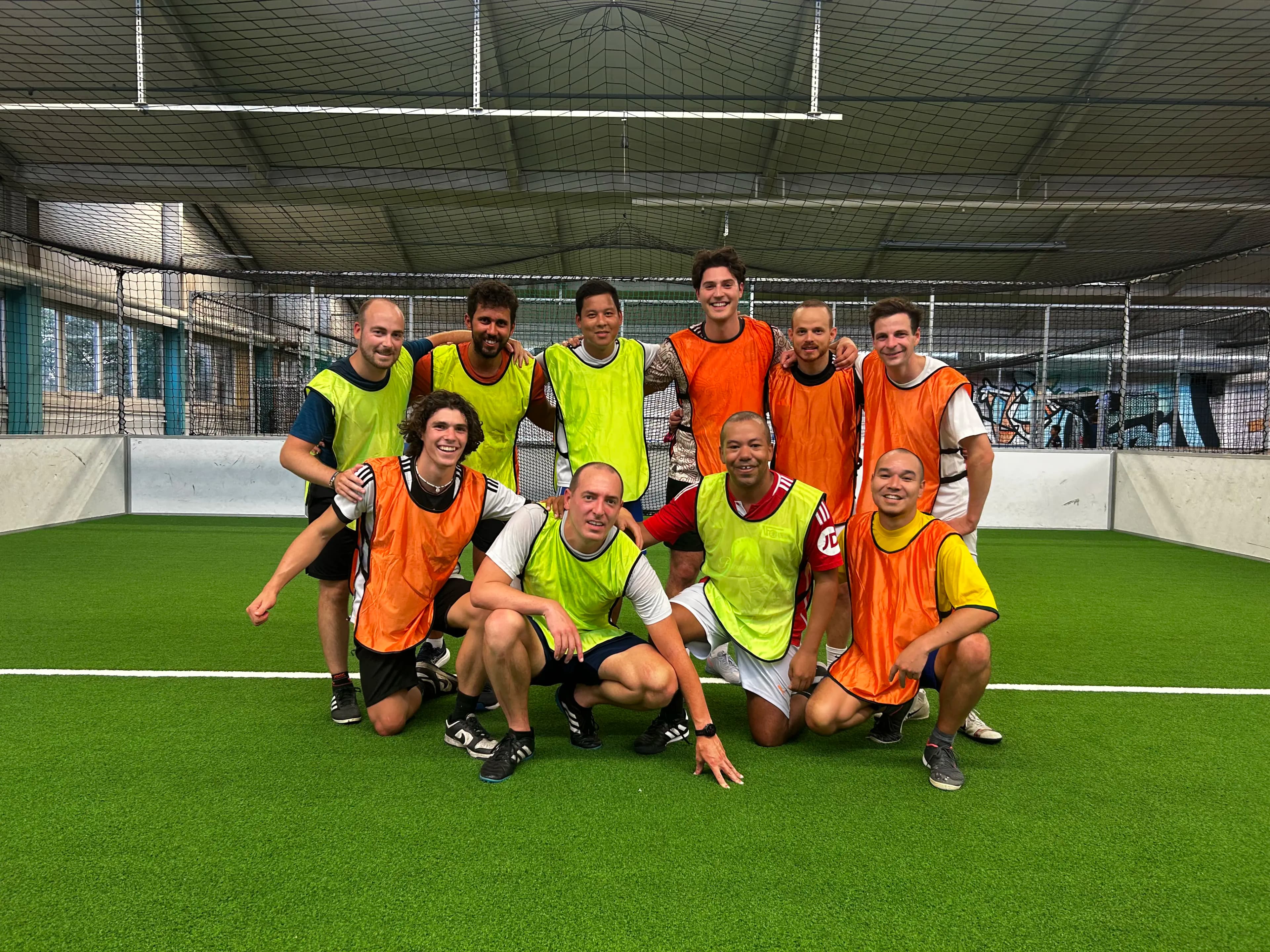 Striker team group photo after a game in Zurich